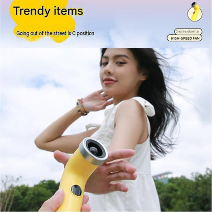 Beige Handheld Bladeless High-Speed Fan - 100 Speed Levels, LED Display, USB-C Rechargeable Portable Mini Fan for Travel, Commute & Outdoor - Lightweight 169g Personal Cooling Device with Safe Air Intake