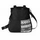Black Large Rock Climbing Chalk Bag with Wide Opening, Quick Access Magnesium Powder Pouch for Bouldering, Climbing and Outdoor Training