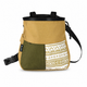 Khaki Large Rock Climbing Chalk Bag with Wide Opening, Quick Access Magnesium Powder Pouch for Bouldering, Climbing and Outdoor Training