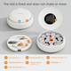 White Magnetic Sewing Kit - Portable Round Case with 20 Needles, 15 Thread Spools, Scissors, Thimble, Tape Measure for Home Dorm Travel Repairs