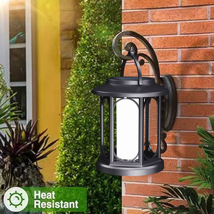 Solar Flame Lantern - Flickering Flame Effect Outdoor Hanging Garden Light with 600mAh Battery for Patio, Yard, Pathway, Lawn and Landscape Decor