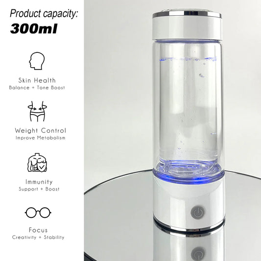 300ml H2 Hydrogen Water Bottle Alkaline Ionizer High compatibility AU - Mekamart Australia