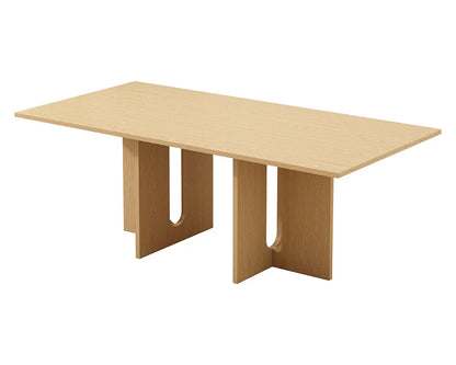 Oak Melamine Dining Table 6 Seater - Mekamart Australia