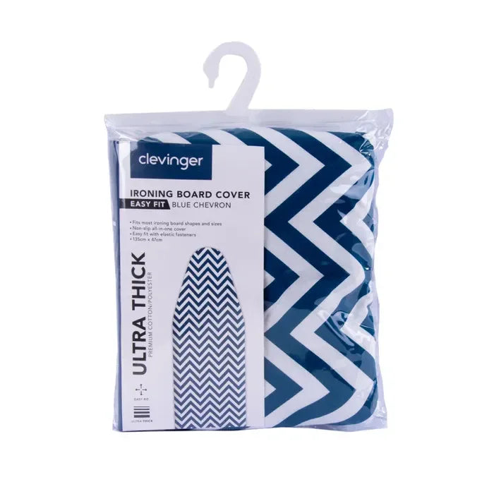 Ironing Board Cover 435x 115cm Blue Chervon - Mekamart Australia