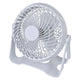 USB Powered Desk Fan – Portable 2-Speed Adjustable Angle Cooling Fan (White) - Mekamart Australia