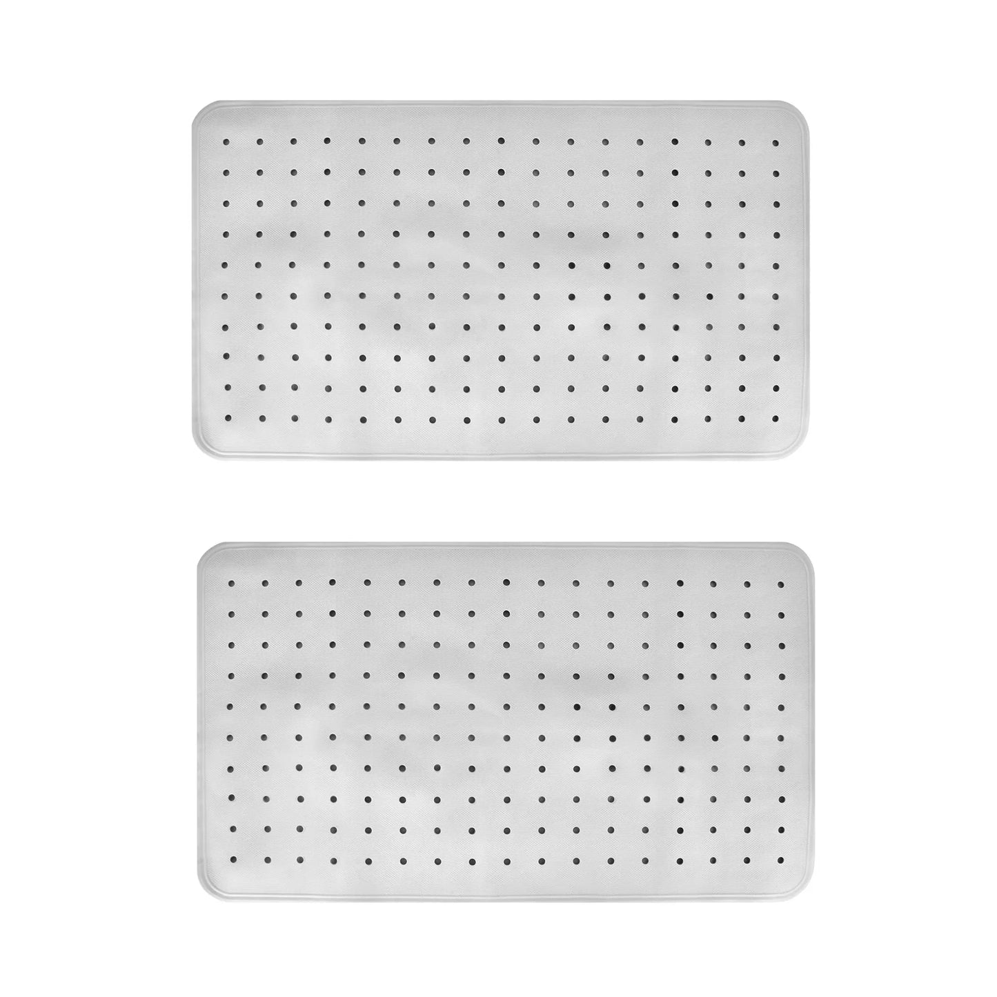 2Pack 70×40 cm Anti‑Slip Grip Shower Mat Quick‑Dry Bath Mat with 100+ Suction Cups - Mekamart Australia