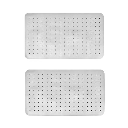 2Pack 70×40 cm Anti‑Slip Grip Shower Mat Quick‑Dry Bath Mat with 100+ Suction Cups - Mekamart Australia