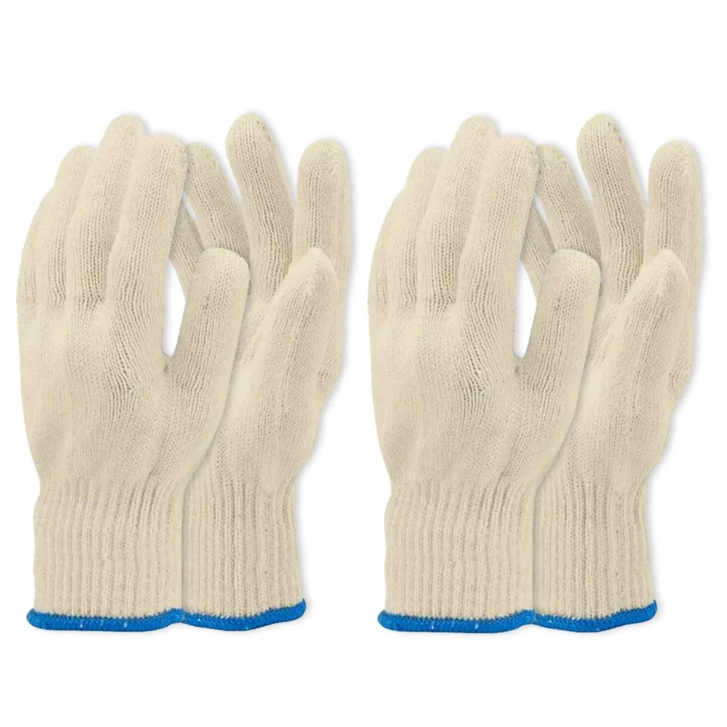 2 Pair 5 Finger Oven Mitt BBQ Grill Gloves - Mekamart Australia