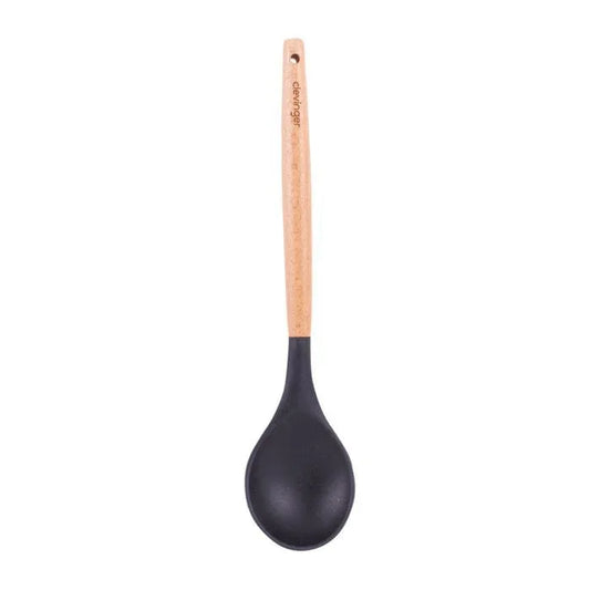 Beechwood & silicone spoon charcoal - Mekamart Australia