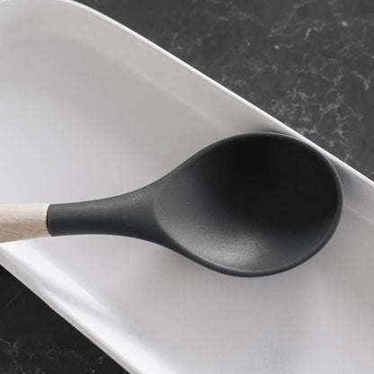 Beechwood & silicone spoon charcoal - Mekamart Australia