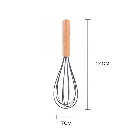 Beechwood & silicone whisk charcoal - Mekamart Australia