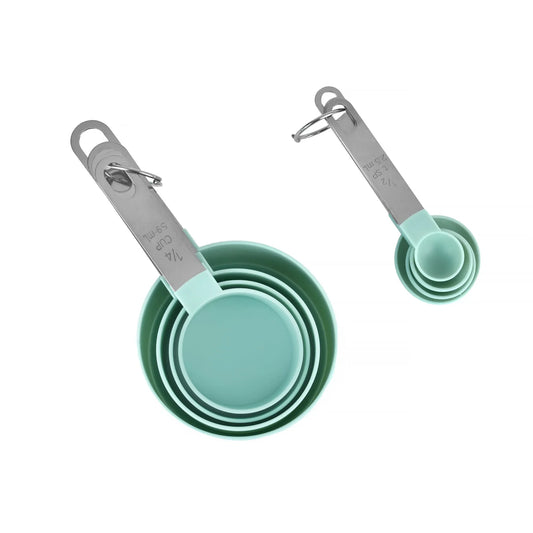 Stackable 4 Measuring Cup Set & 4 Spoon Set - Mekamart Australia