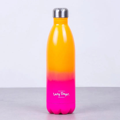 Lazy Dayz Jumbo Drink Bottle 1L - Orange Pink Ombre - Mekamart Australia