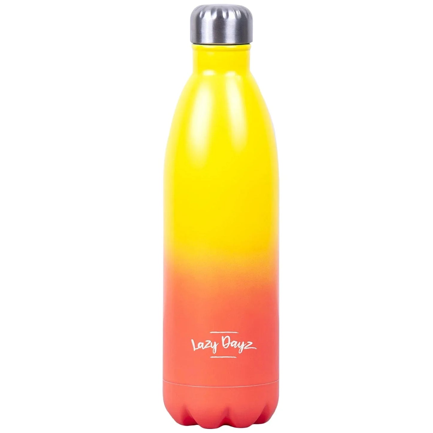 Lazy Dayz Jumbo Drink Bottle 1L - Yellow Peach Ombre - Mekamart Australia