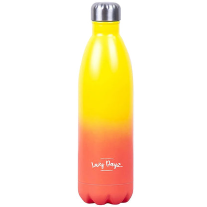 Lazy Dayz Jumbo Drink Bottle 1L - Yellow Peach Ombre - Mekamart Australia