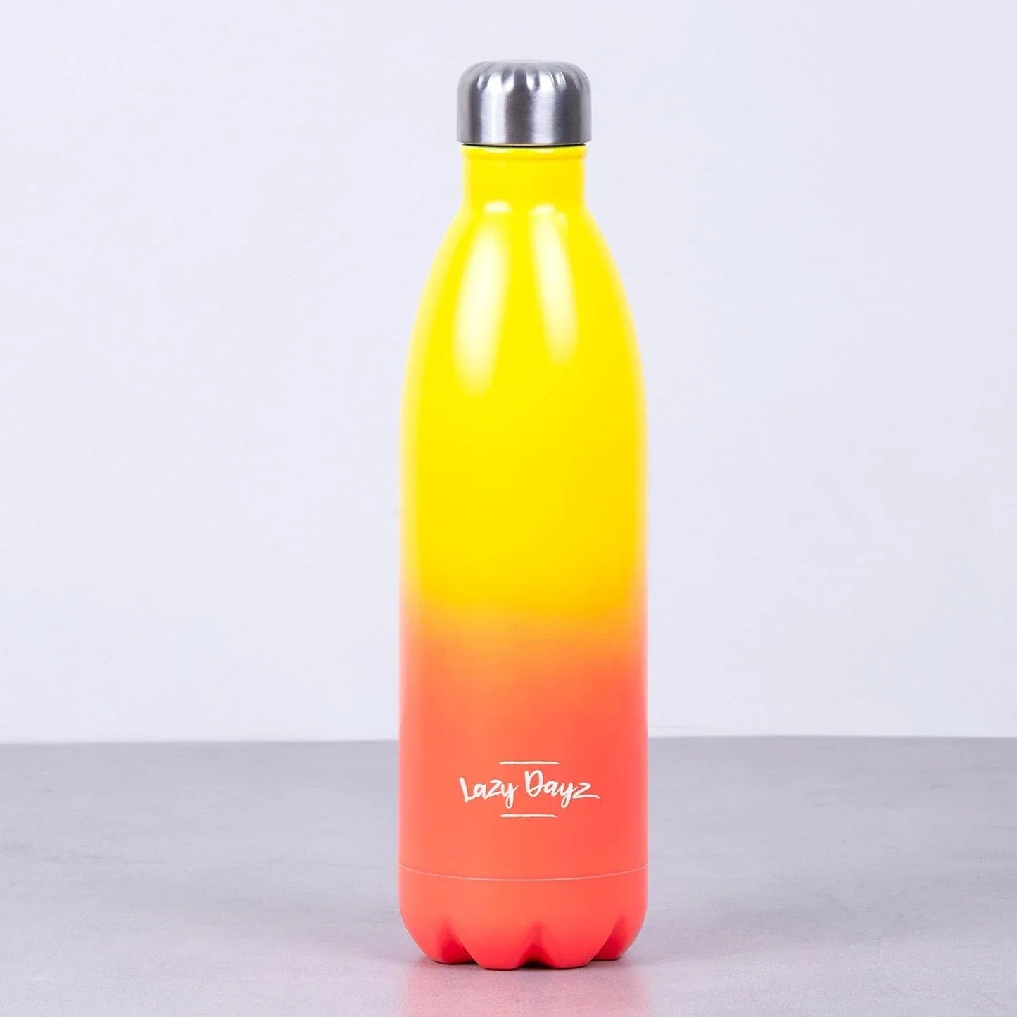 Lazy Dayz Jumbo Drink Bottle 1L - Yellow Peach Ombre - Mekamart Australia