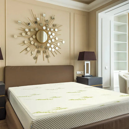 4cm Memory Foam Mattress Topper with Bamboo Cover - Double - Mekamart Australia