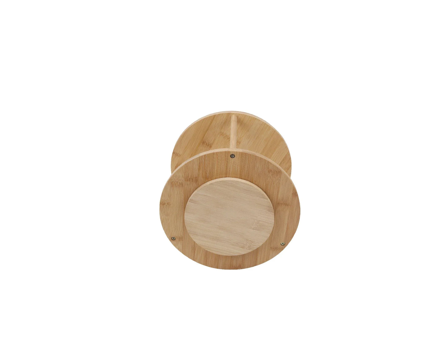 Bamboo Lazy Susan Turntable 2 Tiers - Mekamart Australia