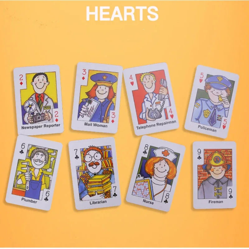 Crazy Eight Hearts Old Maid Fish Educational children card games - Old Maid - Mekamart Australia
