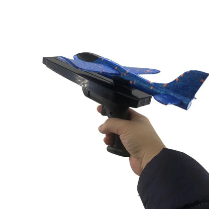 2x Ejection Foam Plane Toy Outdoor Sport with Light Safe for Children Birthday Gift - Mekamart Australia
