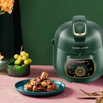 Hoper Layer Mini Electric Pressure Cooker – HL-MP160 3-Cup Small Rice Cooker - Mekamart Australia