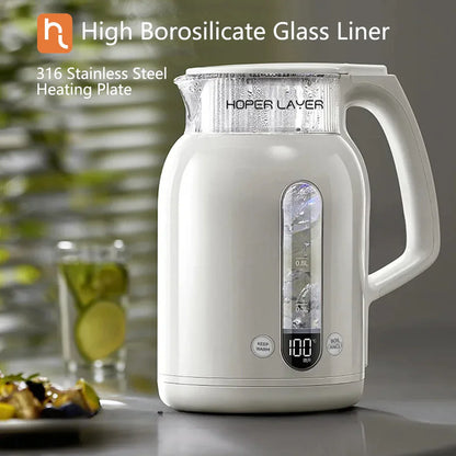 Hoper Layer Insulation Electric Kettle 1.5L 1500W Water Boiler K15-G1 - Mekamart Australia