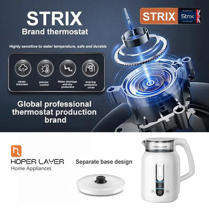 Hoper Layer Insulation Electric Kettle 1.5L 1500W Water Boiler K15-G1 - Mekamart Australia