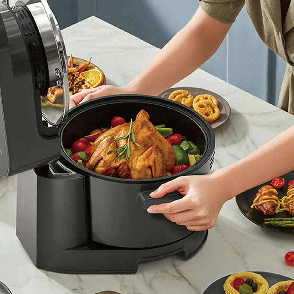 Hoper Layer Multi-functional 2 in 1 air fryer & smokeless BBQ grill KZ-50 - Mekamart Australia
