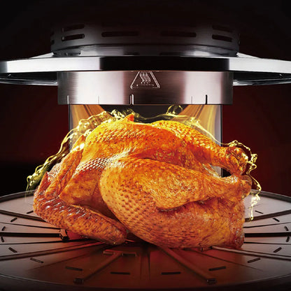 Hoper Layer Multi-functional 2 in 1 air fryer & smokeless BBQ grill KZ-50 - Mekamart Australia