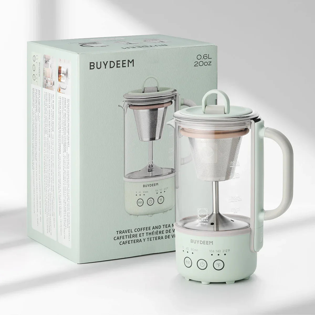 BUYDEEM Mini Multi-function Tea/Coffee Maker K32 600ml - Mekamart Australia