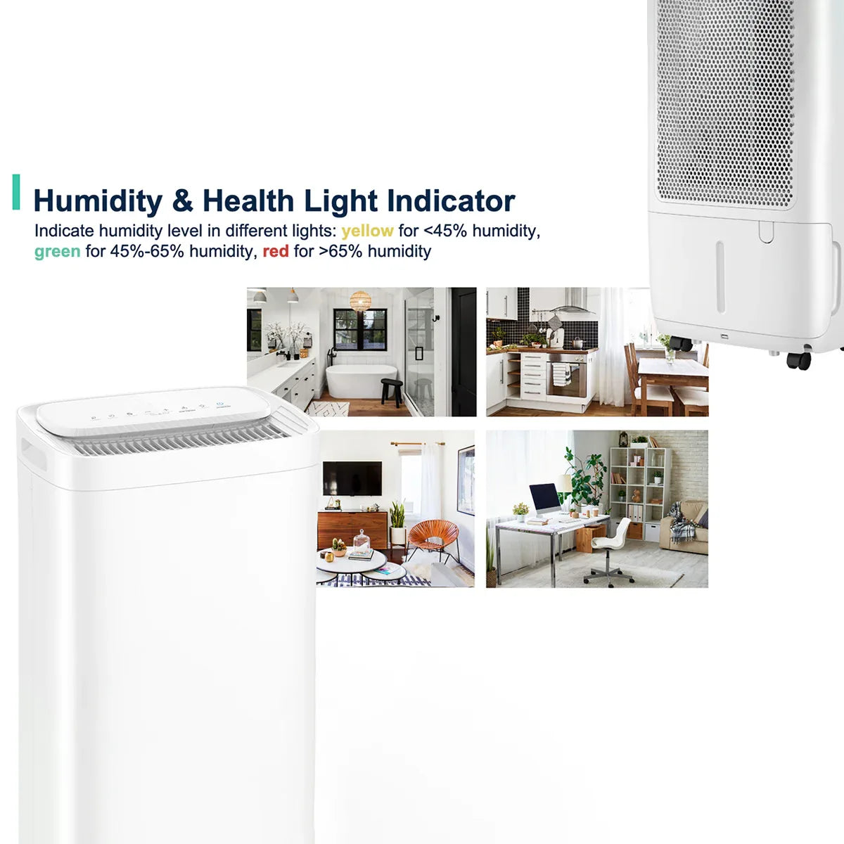 Midea FreshDry Dehumidifier Air Purifier 12L/Day with HEPA Filter Low Noise - Mekamart Australia