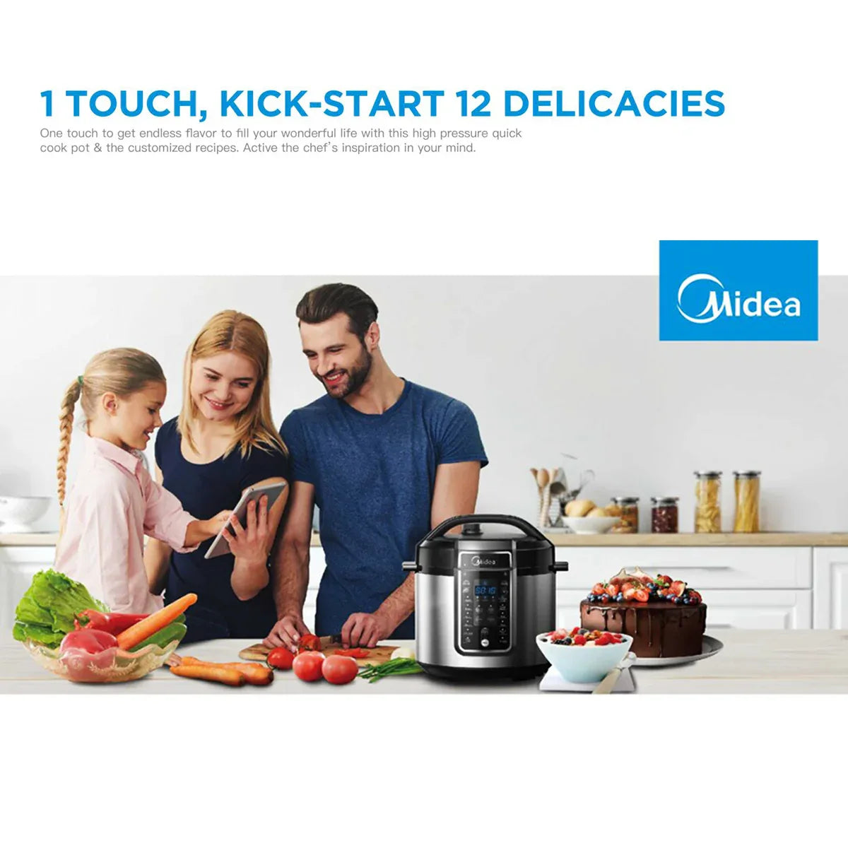 Midea 5.7L 12 Programs Pressure Cooker - Mekamart Australia