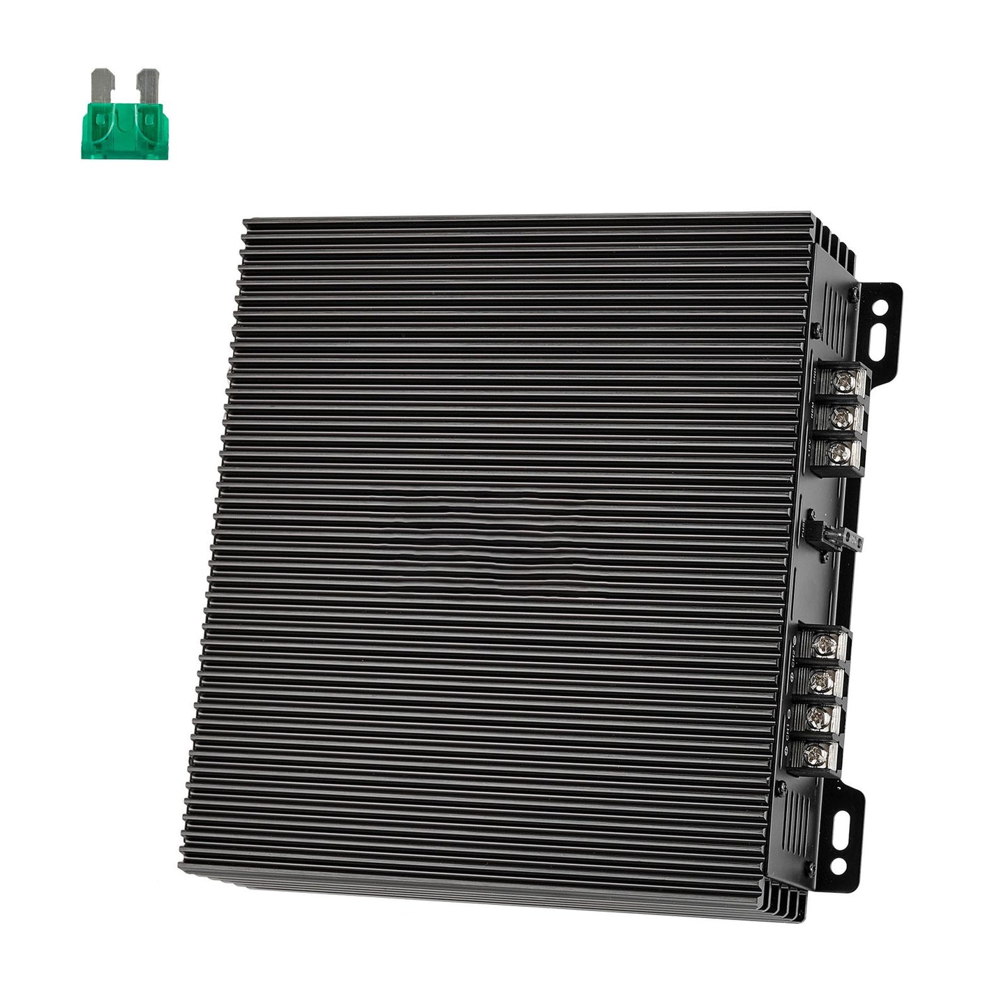 Car Audio Amplifier, 2-Channel Bridgeable Car Amplifier, Full-Range Class AB Stereo Amp, Max. 2 x 300W at 4 Ohms / 2 x 600W at 2 Ohms, High Output, for SUVs, Pickups, and Off-Road Vehicles