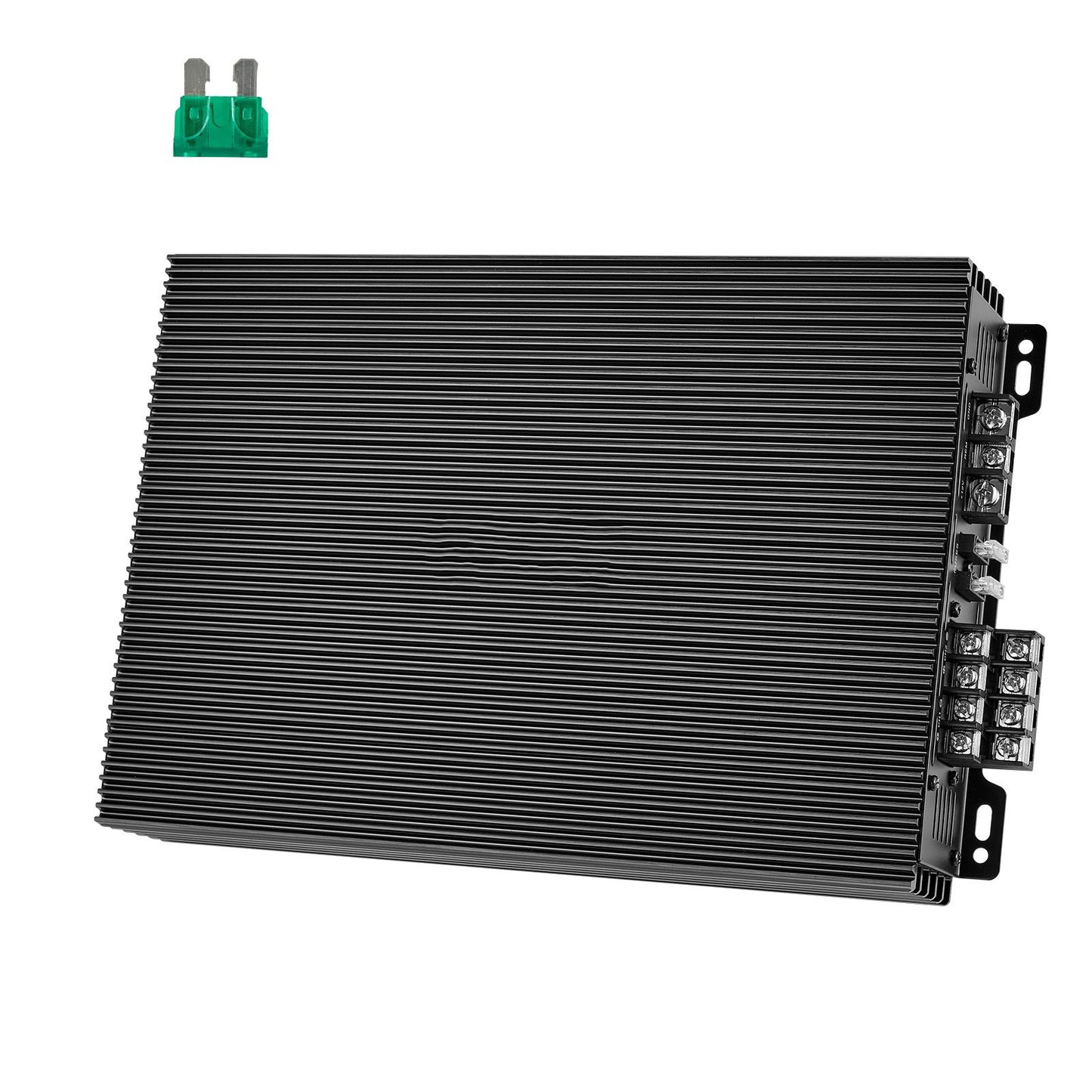 Car Audio Amplifier, 4-Channel Bridgeable Car Amplifier, Multichannel Class AB Stereo Amp, Max. 4 x 200W at 4 Ohms / 4 x 400W at 2 Ohms, High Output, for SUVs, Pickups, and Off-Road Vehicles