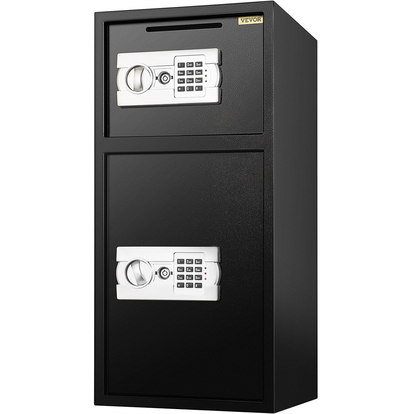 Large Double Door Security Safe Box 2.6 Cubic Feet Steel Safe Box Strong Box with Digital Lock for Money Gun Jewelry Black