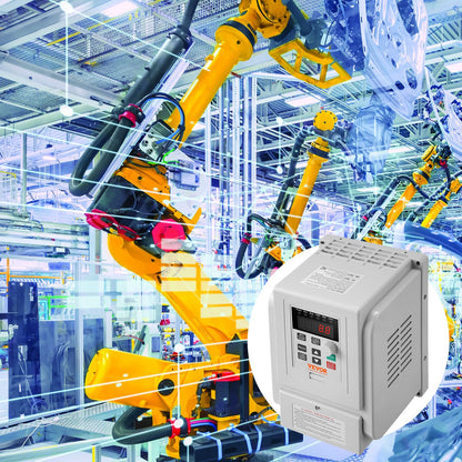 VFD 5HP, 4KW, 18A, 1 Phase 220V-240V Input to 3 Phase 220V-240V Output Variable Frequency Drive, 0-400Hz VFD for AC Motor Speed Control