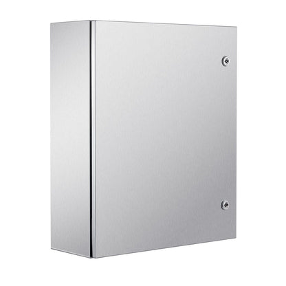 Steel Electrical Box, 60x50x20 cm, 304 Stainless Steel Electrical Enclosure Box, Wall-Mounted Outdoor Electrical Electronic Equipment Enclosure with Mounting Plate Hinges Lock, IP66 Waterproof