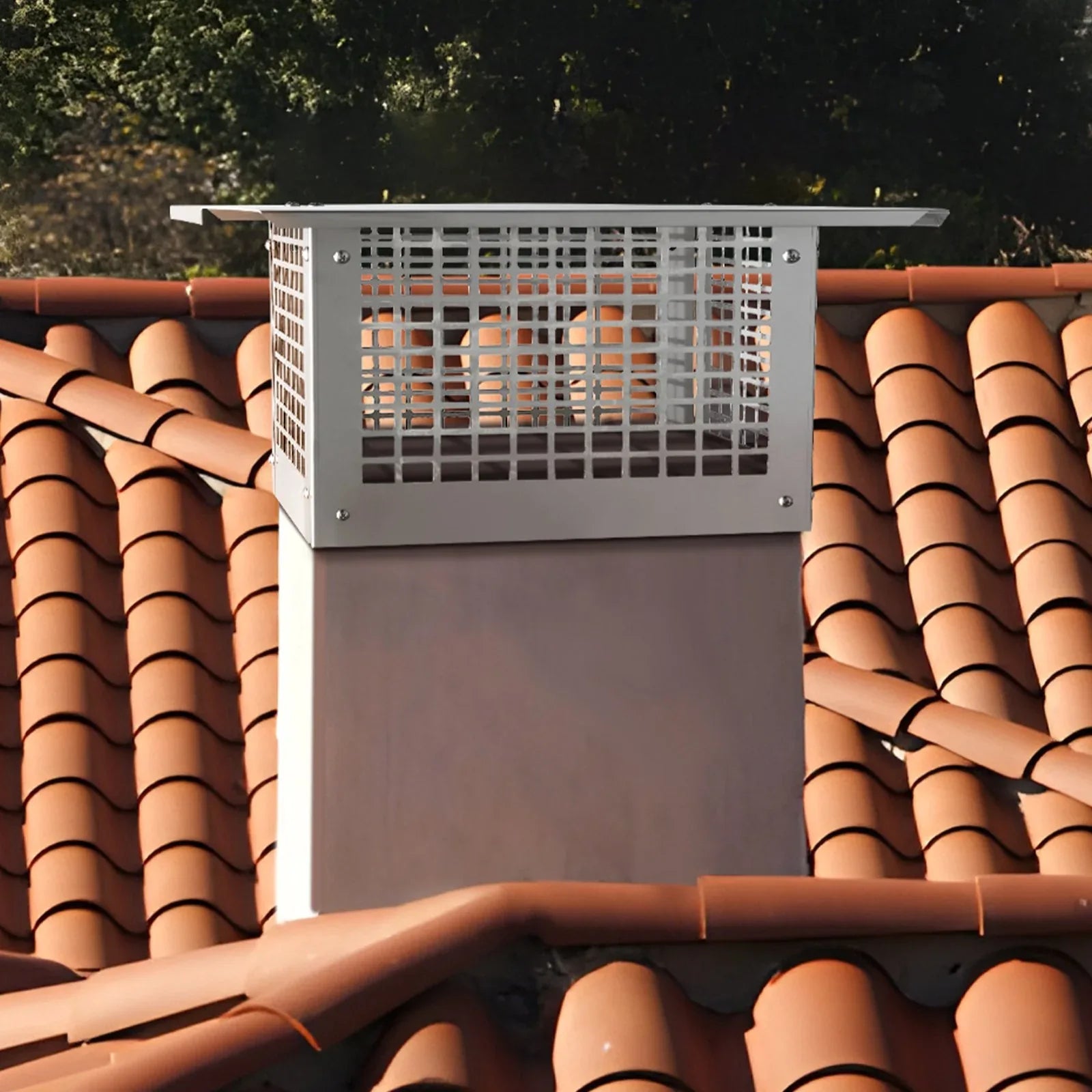 VEVOR Chimney Cap 13” x 9” 304Stainless Steel Fireplace Flue Caps Cover Mesh - Mekamart Australia