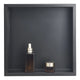 VEVOR Shower Niche, 33.0 x 33.0 x 10.2 cm Recessed Wall Niche, Heavy-duty Stainless Steel Modern Soap & Shampoo Storage Organizer, Sealed Waterproof, Durable & Easy to Install, Black for Bathroom - Mekamart Australia