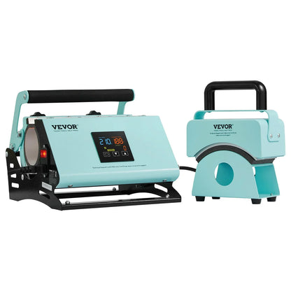 VEVOR 2 in 1 Tumbler and Hat Heat Press Machine Heat Machine for Caps Hats Mugs - Mekamart Australia
