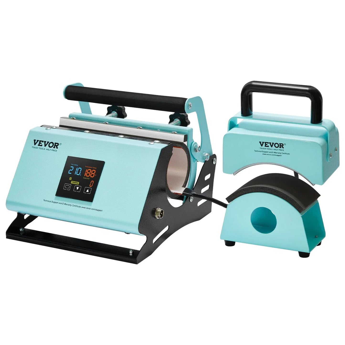 VEVOR 2 in 1 Tumbler and Hat Heat Press Machine Heat Machine for Caps Hats Mugs - Mekamart Australia