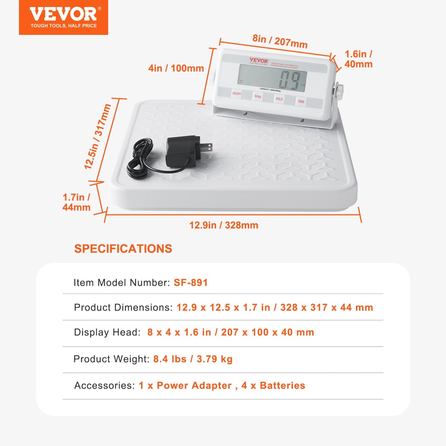 Portable Medical Scale, Professional Digital Physician Scale for Weighing - with Anti-slip Platform, 2 Units, Hold & Tare Function, 440LBS Capacity Physician Weight Scale for Gyms Homes Hospital