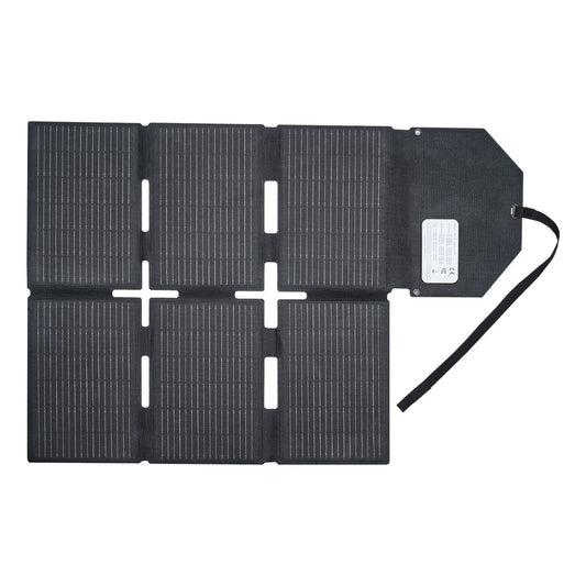 60W Foldable Solar Panel Charger, 16BB N-Type Monocrystalline Solar Panel 24% Efficiency, Lightweight Portable with MC4 Output, Type-C, USB-A & DC Ports for Power Stations Camping Hiking