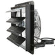 VEVOR Shutter Exhaust Fan, 406 mm /16inch with Temperature Humidity Controller, EC-motor, 1747 CFM, Variable Speed Adjustable Wall Mount Attic Fan, Ventilation and Cooling for Greenhouses, Garages, Sheds - Mekamart Australia