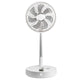 VEVOR 12 Inch Foldable Oscillating Standing Fan with Remote Control, 4 Speed Adjustable Portable Desk Quiet Fan, 7200mah Rechargeable USB Small Fan, Folded Rotating Floor Fan for Bedroom Office Travel - Mekamart Australia