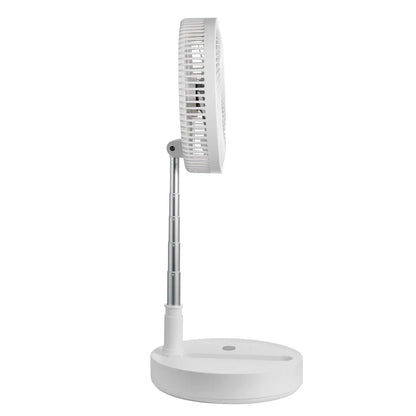VEVOR 12 Inch Foldable Oscillating Standing Fan with Remote Control, 4 Speed Adjustable Portable Desk Quiet Fan, 7200mah Rechargeable USB Small Fan, Folded Rotating Floor Fan for Bedroom Office Travel - Mekamart Australia