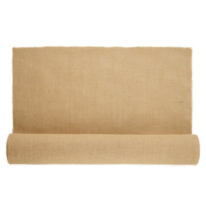 Burlap Fabric Roll, 1016 mm x 22.86 m & 50 x 50 Density Wide Natural Burlap Fabric Rolls, Jute Fabric Burlap Tree Wrap Roll, for Decor, Crafts, Wedding, Gardening, Plant & Tree Winter Covering