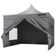 VEVOR 304.8 x 304.8 cm Pop up Canopy with Removable Sidewalls, Instant Canopies Portable Gazebo & Wheeled Bag, UV Resistant Waterproof, Enclosed Canopy Tent for Outdoor Events, Patio, Backyard, Party - Mekamart Australia