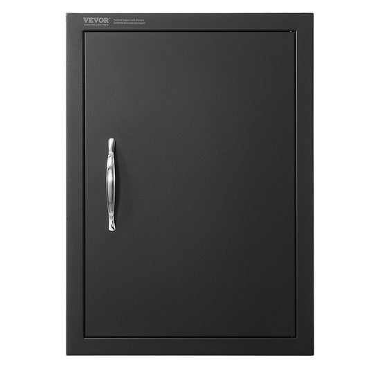VEVOR BBQ Access Door, 415x570 mm Single Outdoor Kitchen Door, Cold Plate Flush Mount Door, Wall Vertical Door with Handle, for BBQ Island, Grilling Station, Outside Cabinet - Mekamart Australia