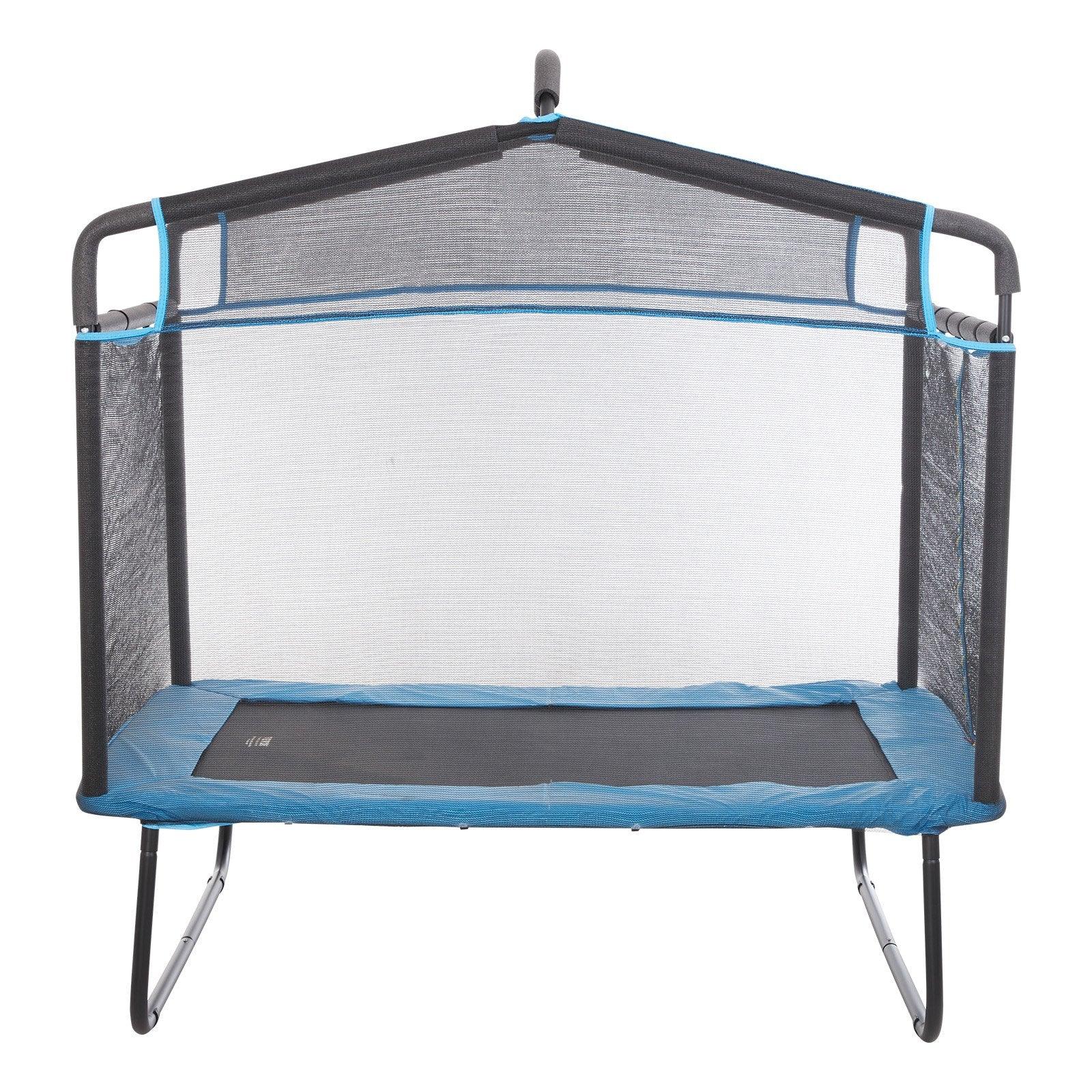 VEVOR 6FT Trampoline for Kids, 72" Indoor/Outdoor Toddlers Trampoline, Mini Baby Trampoline with Safety Enclosure Net, Gymnastics Bar, Hammock, Recreational Trampoline Birthday Gift for 3+ Years Kids - Mekamart Australia